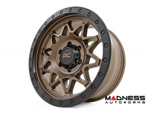 Custom Wheel 78 Series - Simulated Beadlock - Bronze w/ Black Accents | 18x9 | 6x135 | +0mm - Rough Country